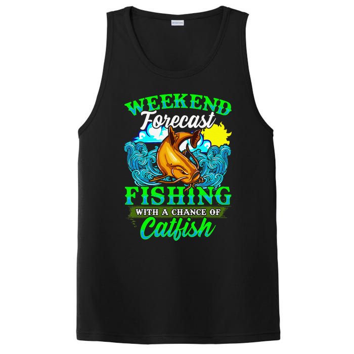 Fishing Catfish Fisherman Dads Birthday Fathers Day PosiCharge Competitor Tank