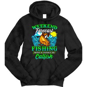 Fishing Catfish Fisherman Dads Birthday Fathers Day Tie Dye Hoodie