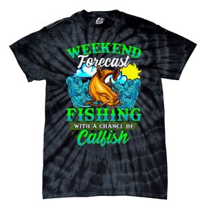 Fishing Catfish Fisherman Dads Birthday Fathers Day Tie-Dye T-Shirt