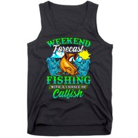 Fishing Catfish Fisherman Dads Birthday Fathers Day Tank Top