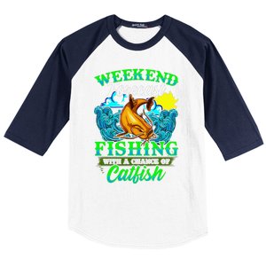 Fishing Catfish Fisherman Dads Birthday Fathers Day Baseball Sleeve Shirt