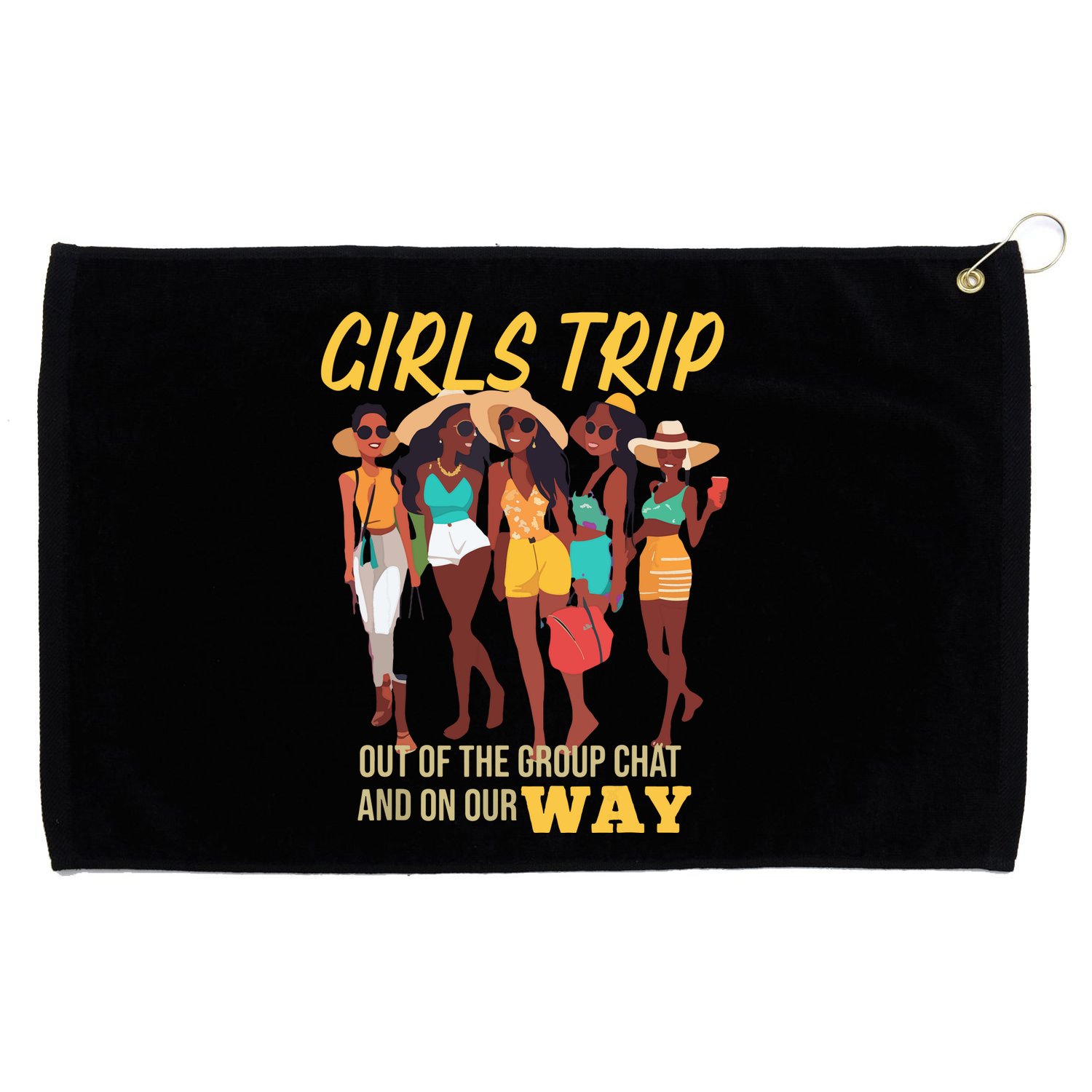 Funny Cute Grommeted Golf Towel