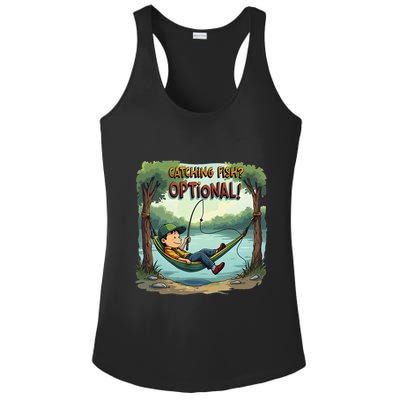 Fishing Catching Fish Optional Relaxing Required Ladies PosiCharge Competitor Racerback Tank