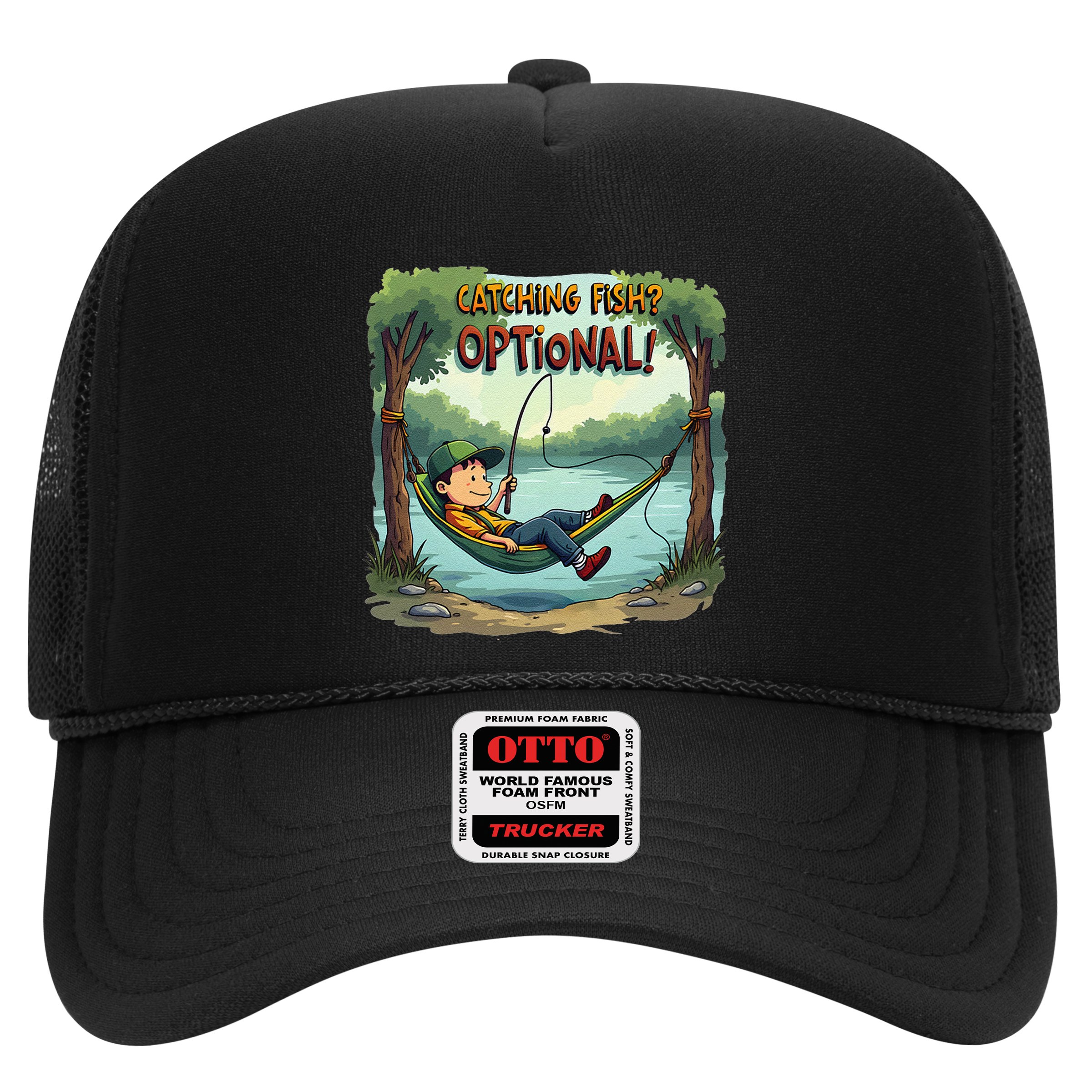 Fishing Catching Fish Optional Relaxing Required Hat