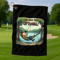 Fishing Catching Fish Optional Relaxing Required Golf Towel
