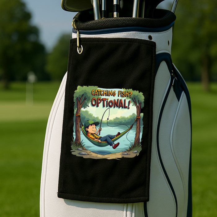 Fishing Catching Fish Optional Relaxing Required Golf Towel