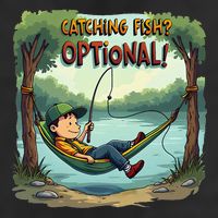 Fishing Catching Fish Optional Relaxing Required Golf Towel