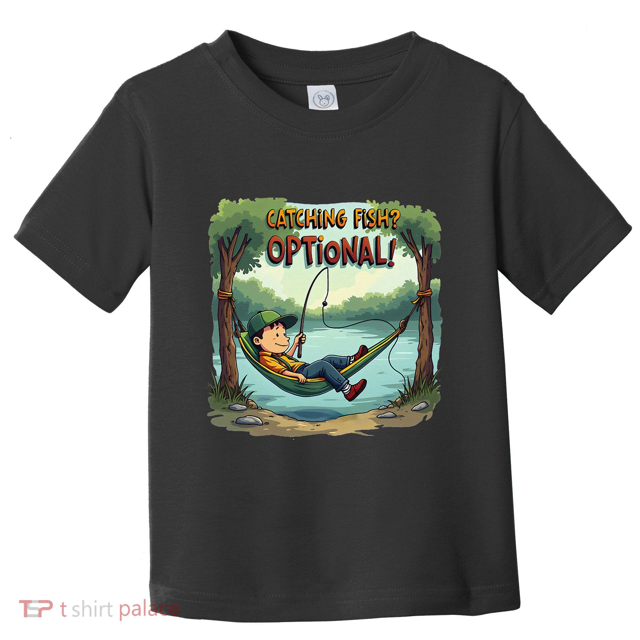 Fishing Catching Fish Optional Relaxing Required Toddler T-Shirt