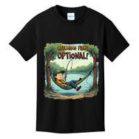 Fishing Catching Fish Optional Relaxing Required Kids T-Shirt