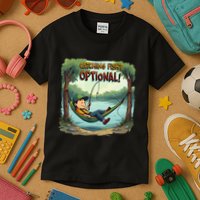 Fishing Catching Fish Optional Relaxing Required Kids T-Shirt