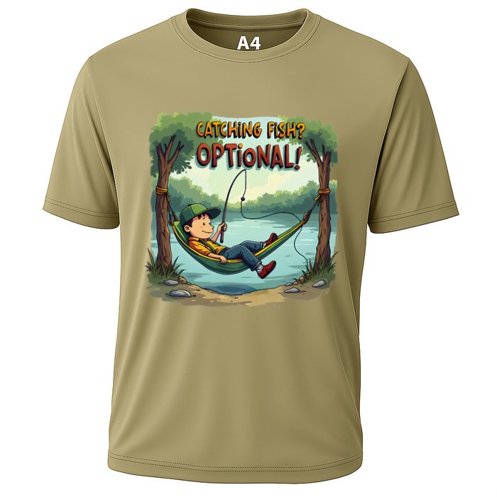 Fishing Catching Fish Optional Relaxing Required Cooling Performance Crew T-Shirt