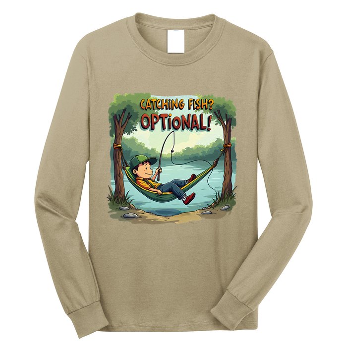 Fishing Catching Fish Optional Relaxing Required Long Sleeve Shirt