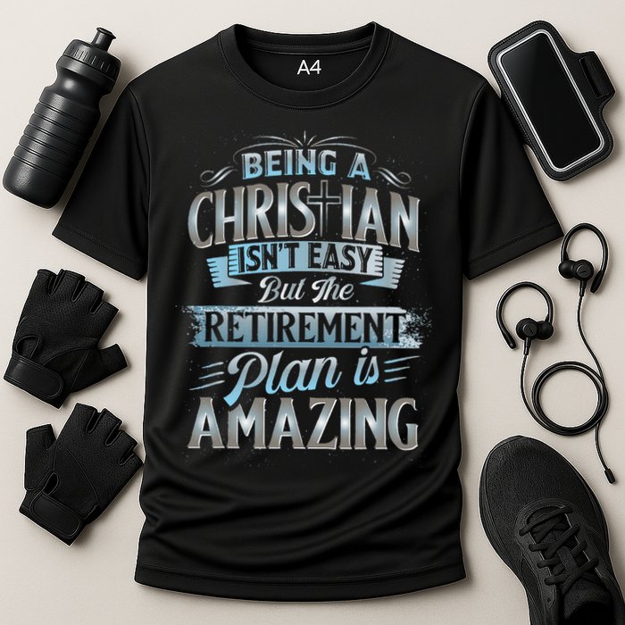 Funny Christian Funny Christian Gifts Funny Religious Cooling Performance Crew T-Shirt