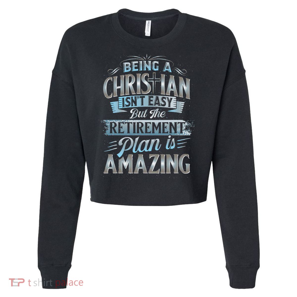 Funny Christian Funny Christian Gifts Funny Religious Cropped Pullover Crew