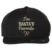 Funny Christmas For Xmas Day I’M Santas Favorite Wool Snapback Cap