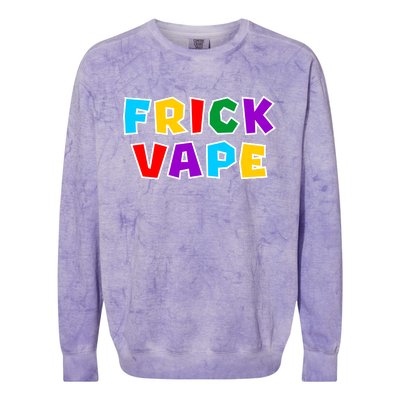 Fun Colorful Frick Vape Colorblast Crewneck Sweatshirt