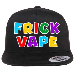 Fun Colorful Frick Vape Flat Bill Trucker Hat