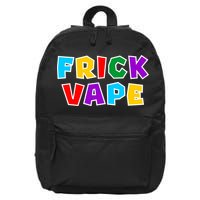 Fun Colorful Frick Vape 16 in Basic Backpack