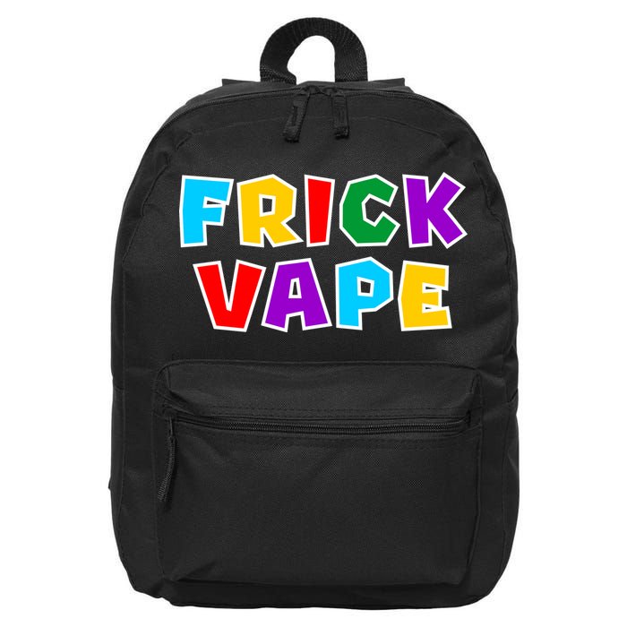 Fun Colorful Frick Vape 16 in Basic Backpack