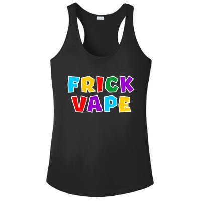 Fun Colorful Frick Vape Ladies PosiCharge Competitor Racerback Tank