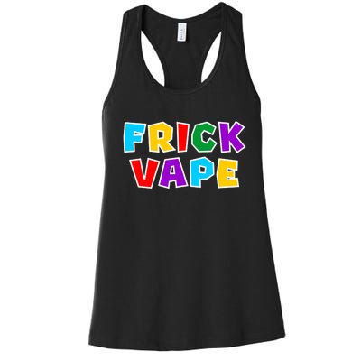 Fun Colorful Frick Vape Women's Racerback Tank