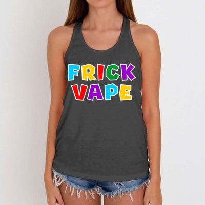 Fun Colorful Frick Vape Women's Knotted Racerback Tank