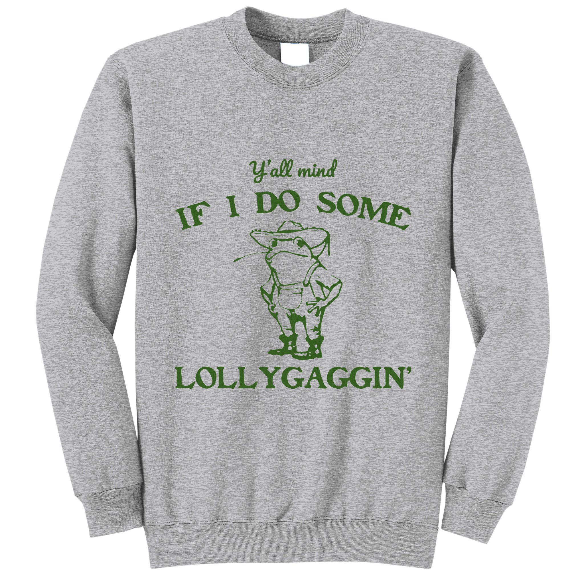 Funny Cowboy Frog Tall Sweatshirt