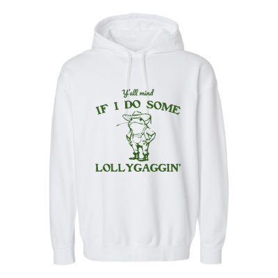 Funny Cowboy Frog Garment-Dyed Fleece Hoodie