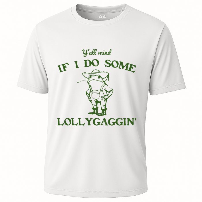 Funny Cowboy Frog Cooling Performance Crew T-Shirt