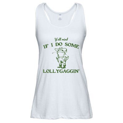 Funny Cowboy Frog Ladies Essential Flowy Tank