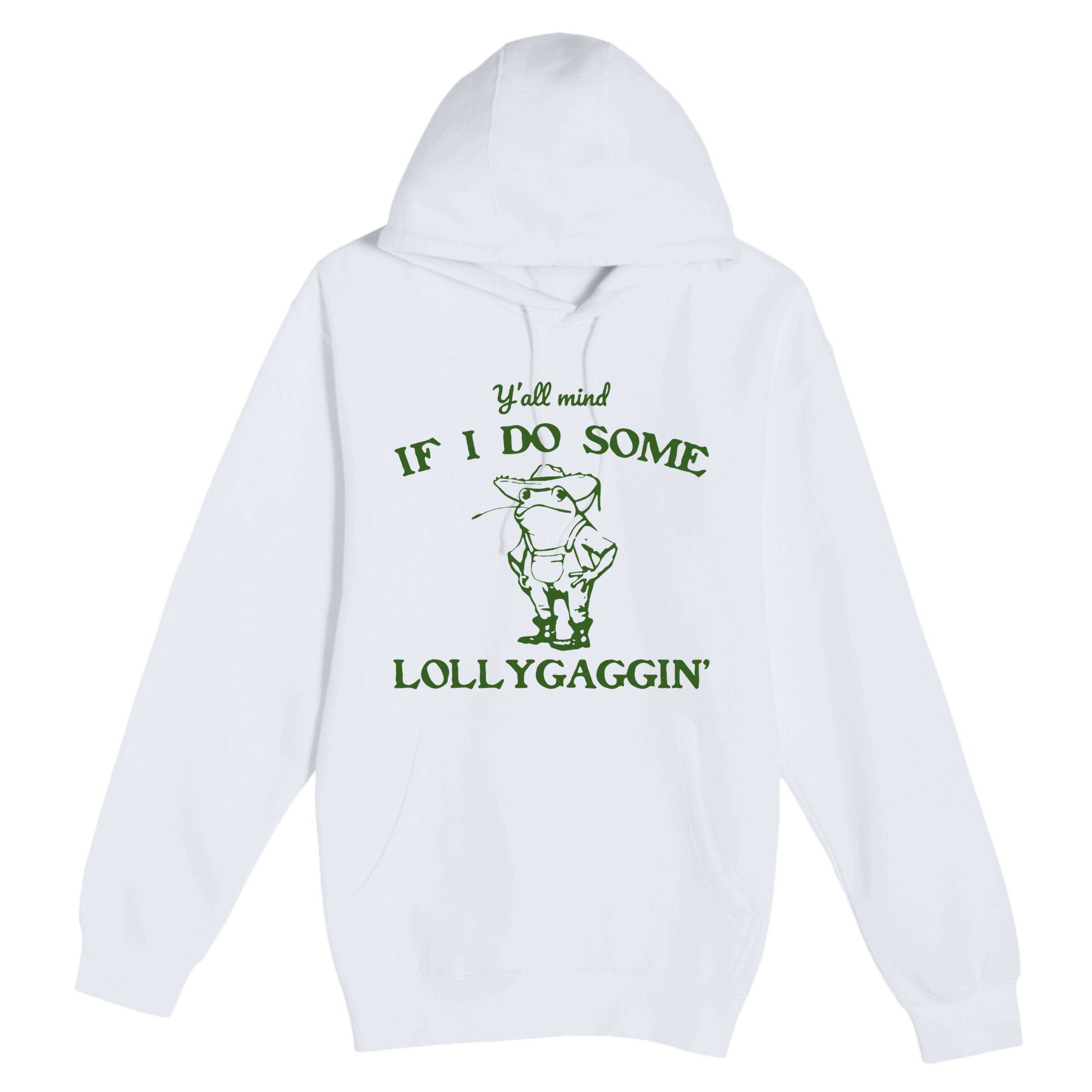 Funny Cowboy Frog Premium Pullover Hoodie