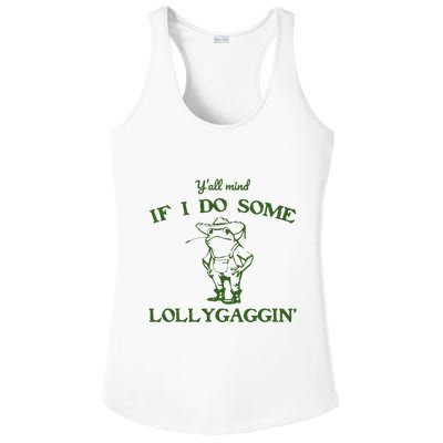 Funny Cowboy Frog Ladies PosiCharge Competitor Racerback Tank