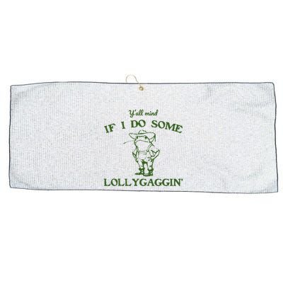 Funny Cowboy Frog Large Microfiber Waffle Golf Towel