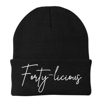 Forty-licious Cute Fortieth 40th Birthday Party Theme Beanie