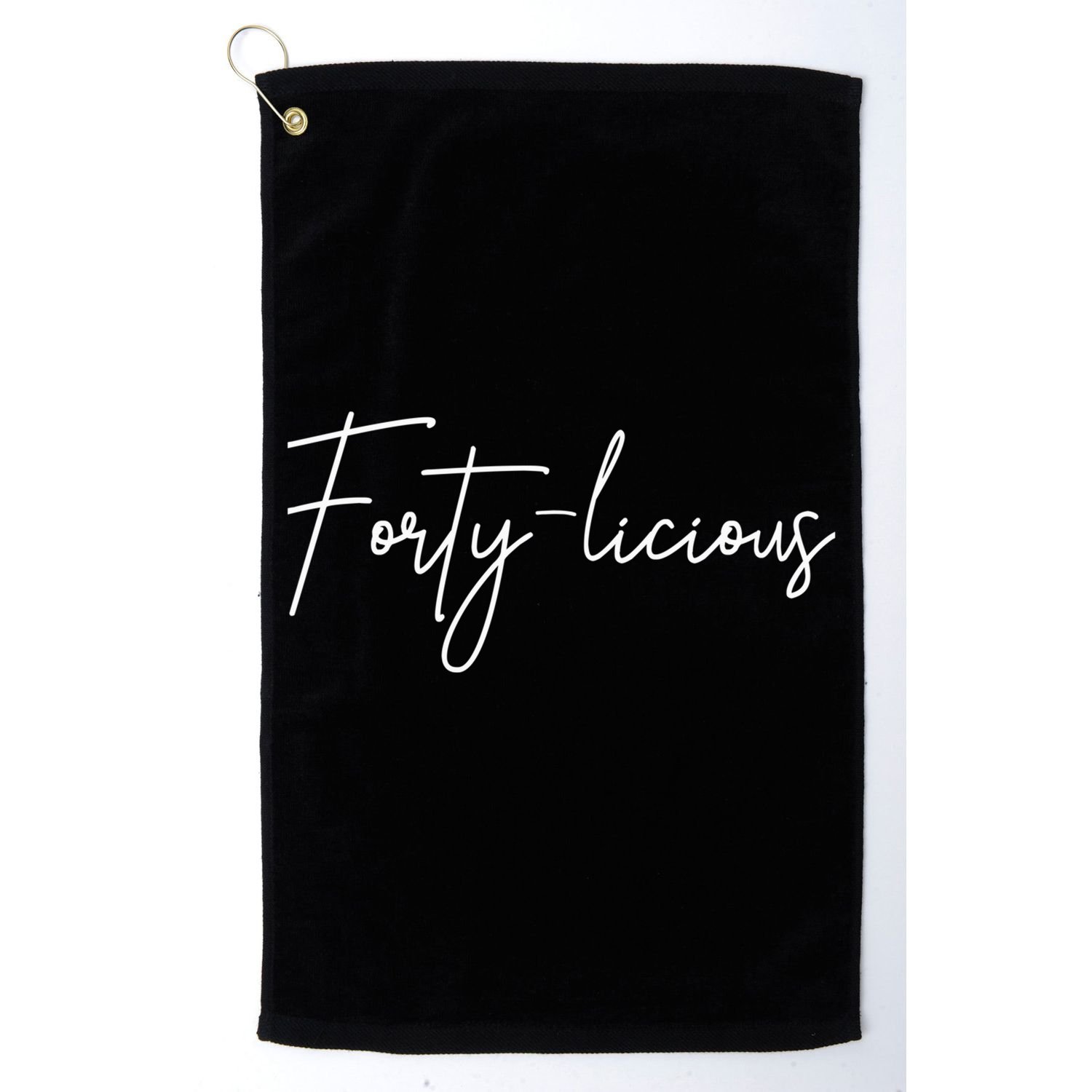 Forty-licious Cute Fortieth 40th Birthday Party Theme Golf Towel
