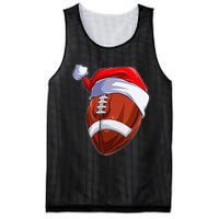 Funny Christmas Football Ball Santa Hat Sport Xmas Mesh Reversible Basketball Jersey Tank