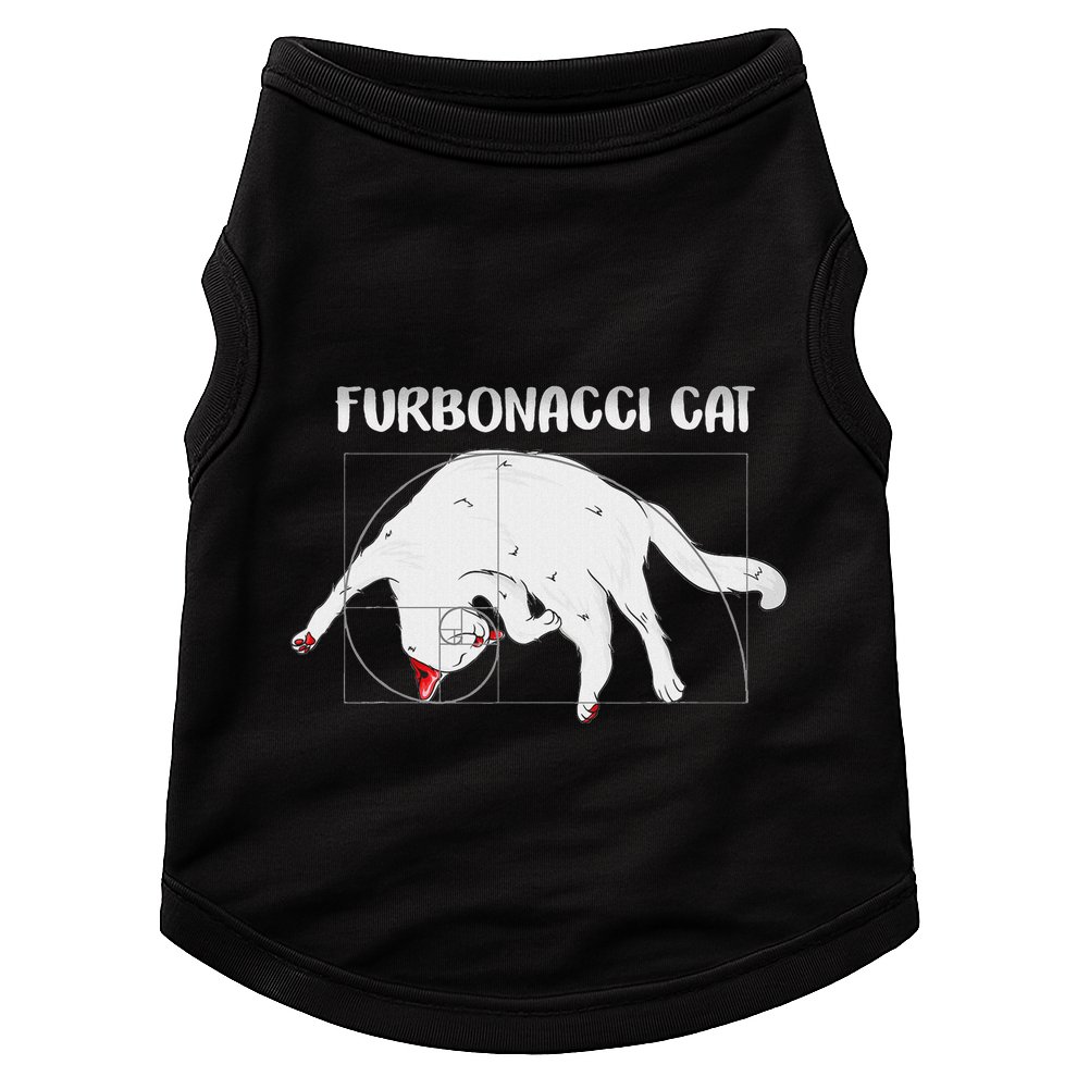 Furbonacci Cat Funny Cat Math Puns Doggie Tank