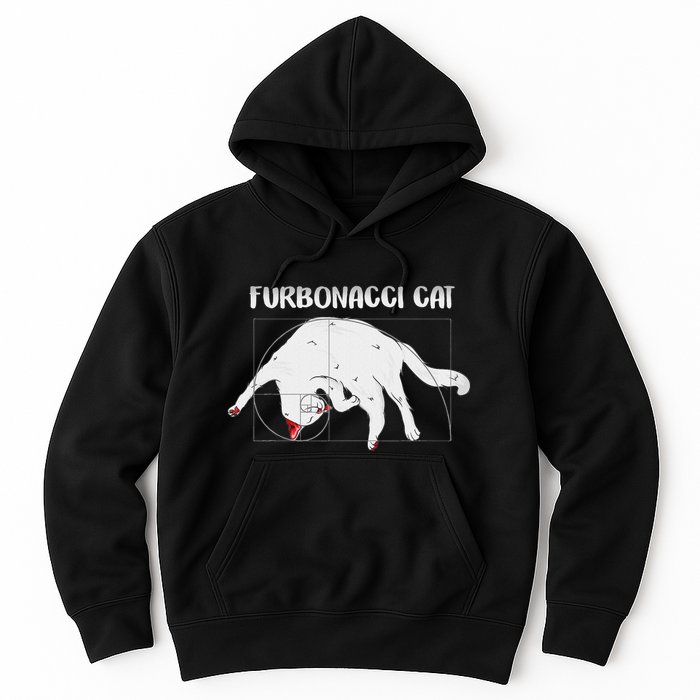 Furbonacci Cat Funny Cat Math Puns Hoodie
