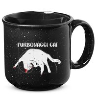 Furbonacci Cat Funny Cat Math Puns 15oz Campfire Ceramic Mug