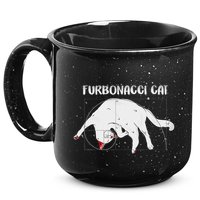 Furbonacci Cat Funny Cat Math Puns 15oz Campfire Ceramic Mug