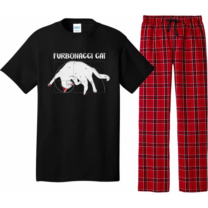 Furbonacci Cat Funny Cat Math Puns Pajama Set