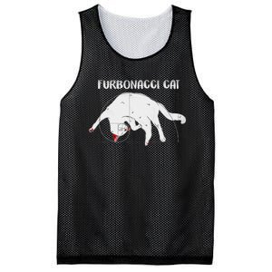 Furbonacci Cat Funny Cat Math Puns Mesh Reversible Basketball Jersey Tank