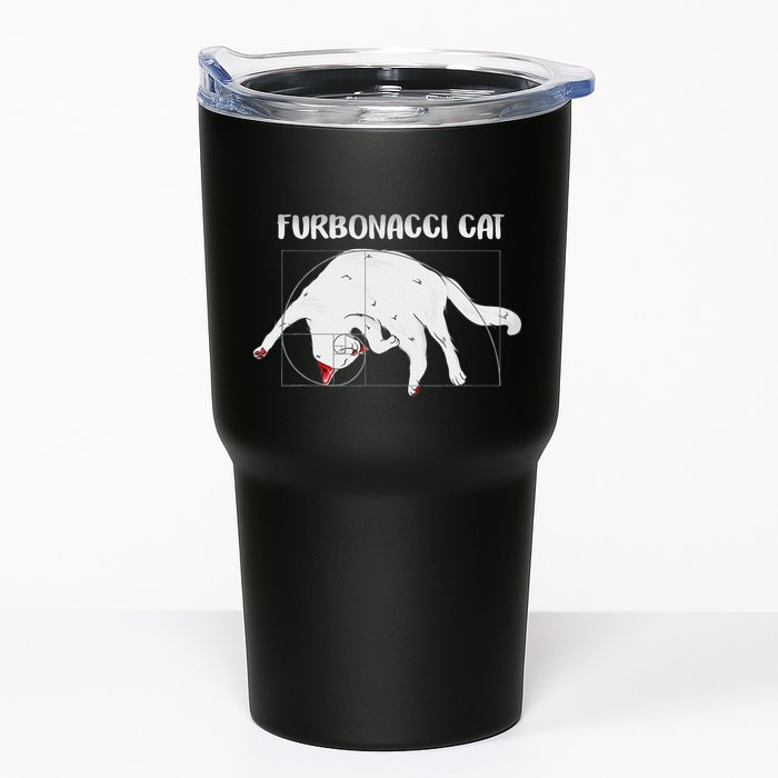 Furbonacci Cat Funny Cat Math Puns Tumbler