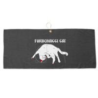 Furbonacci Cat Funny Cat Math Puns Large Microfiber Waffle Golf Towel