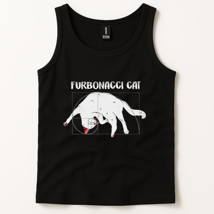 Furbonacci Cat Funny Cat Math Puns Tank Top