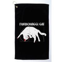 Furbonacci Cat Funny Cat Math Puns Golf Towel