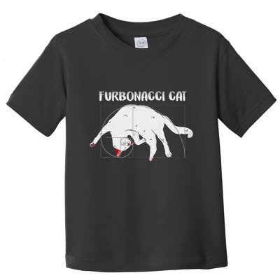 Furbonacci Cat Funny Cat Math Puns Toddler T-Shirt