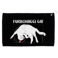 Furbonacci Cat Funny Cat Math Puns Grommeted Golf Towel