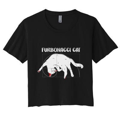 Furbonacci Cat Funny Cat Math Puns Crop Top