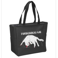 Furbonacci Cat Funny Cat Math Puns Zip Tote Bag
